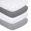 Celestial Moon and Stars 4-Pack Fitted Crib Sheet Set
