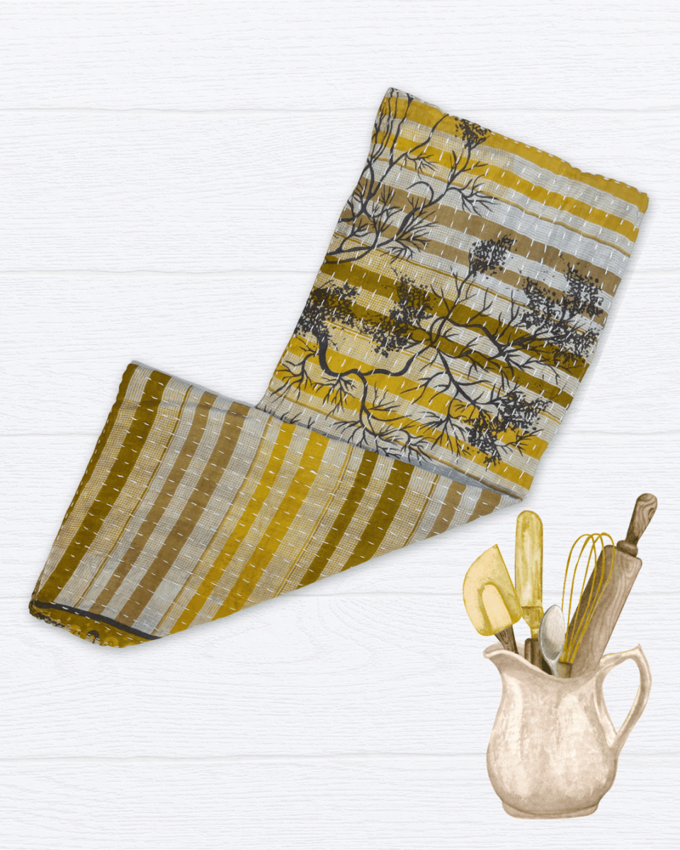 Kantha Kitchen Towel