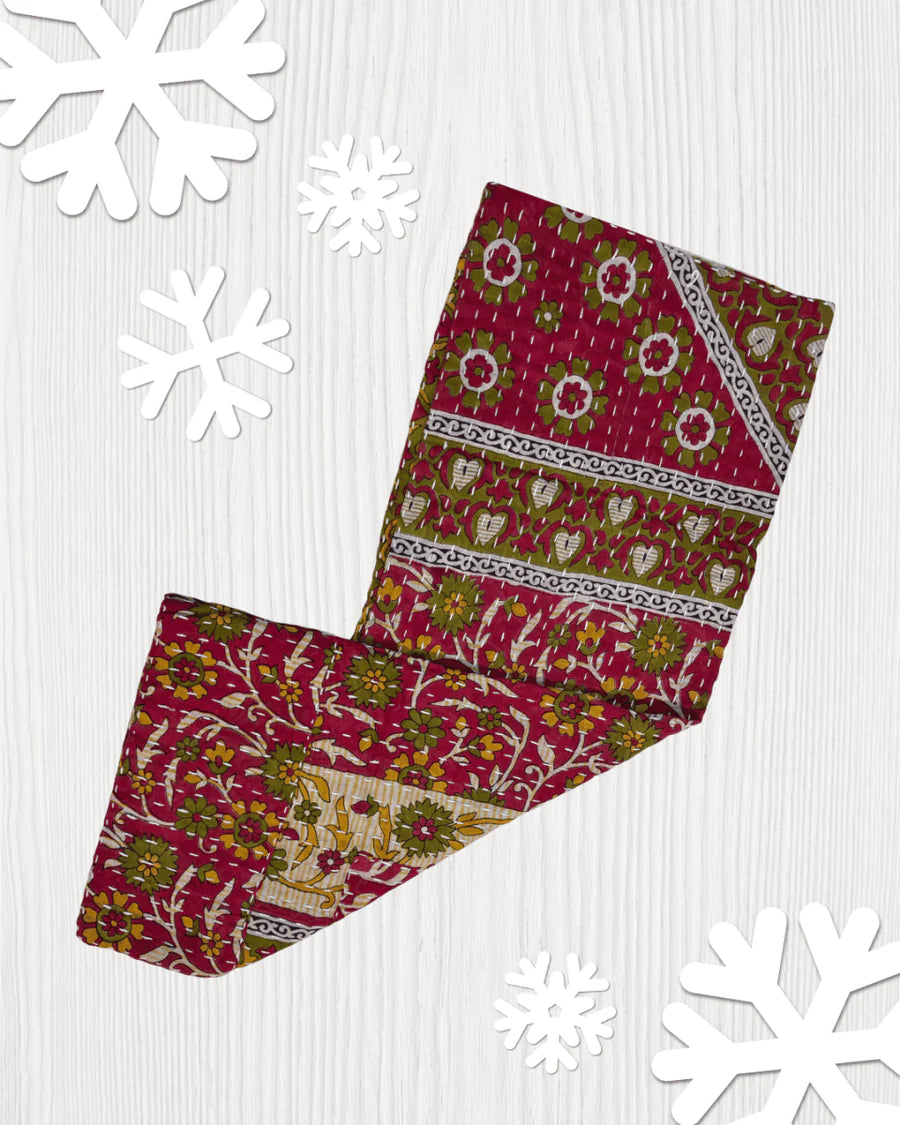 Kantha Kitchen Towel | Christmas