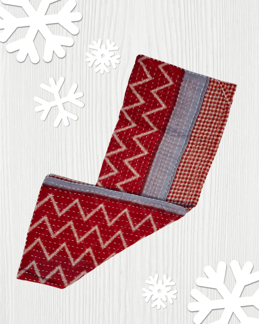 Kantha Kitchen Towel | Christmas