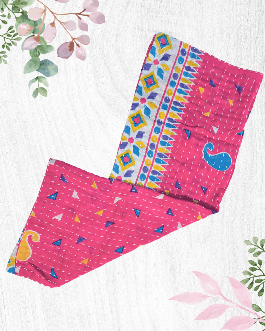 Kantha Kitchen Towel | Valentine's Day