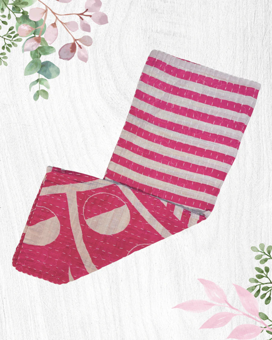 Kantha Kitchen Towel | Valentine's Day