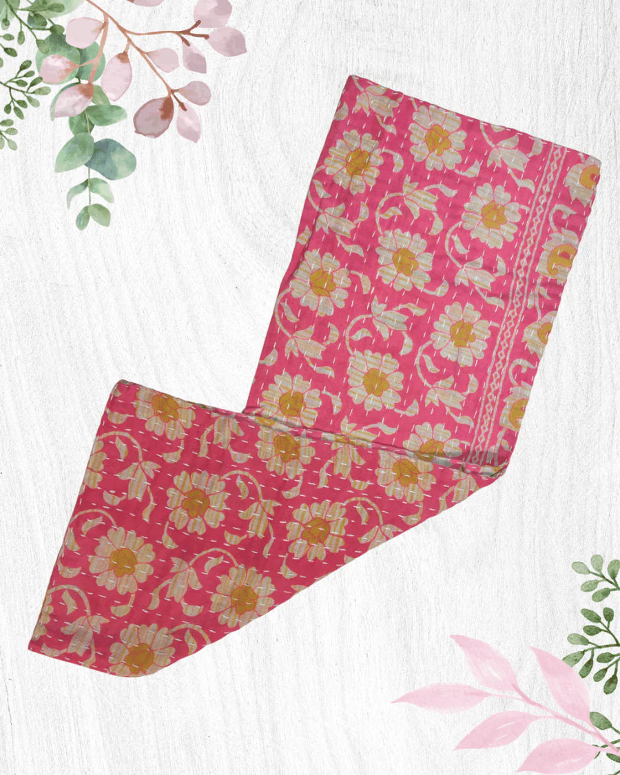 Kantha Kitchen Towel | Valentine's Day
