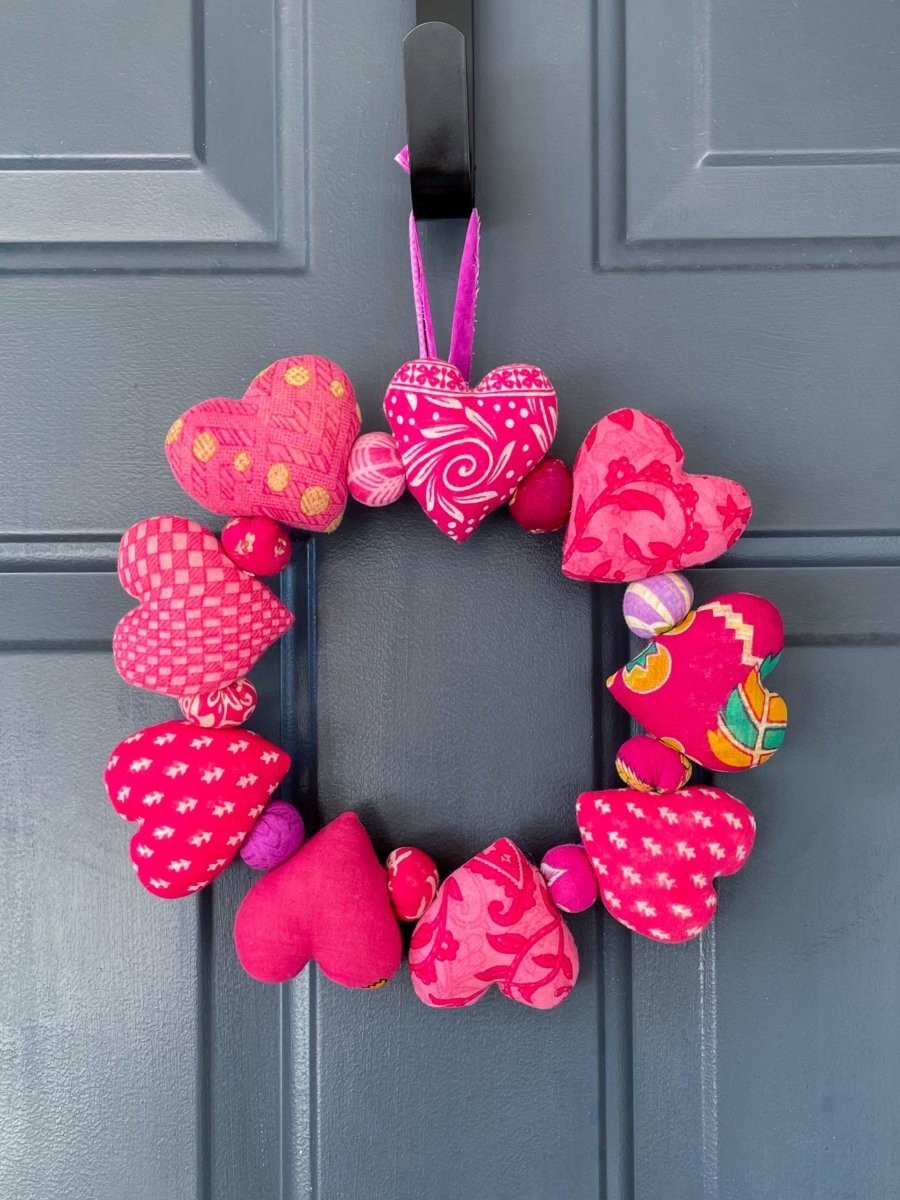 Saree Heart Valentine Wreath